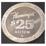 FLAMINGO $25 TOKEN .999 SILVER 31.3GRAMS (418 AS)