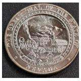 1oz SILVER NEVADA COIN (888 S)