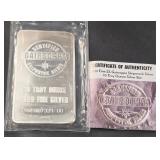 10 TROY OUNCES .999 FINE SILVER (435 A)