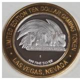 PALMS CASINO - $10 .999 SILVER TOKEN (551 A99)