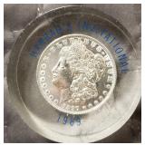 1897 MORGAN DOLLAR IN RESIN 'HARRAS' (692)