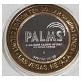 PALMS CASINO - $10 .999 SILVER TOKEN (551 A100)