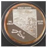 TWO OZ .999 FINE SILVER COIN (963 K)