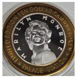 PALACE STATION - $10 .999 SILVER TOKEN (551 B76)