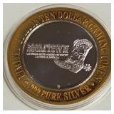 BOOMTOWN - $10 .999 SILVER TOKEN (551 A16)