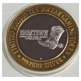 BOOMTOWN - $10 .999 SILVER TOKEN (551 A15)