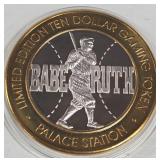 PALACE STATION - $10 .999 SILVER TOKEN (551 B82)