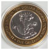 THE ORLEANS - $10 .999 SILVER TOKEN (551 B32)