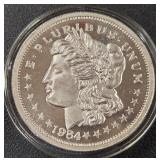 ONE TROY OUNCE .999 FINE SILVER COIN (813 H)