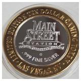 MAIN STREET - $10 .999 SILVER TOKEN (551 C85)