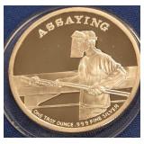 ONE TROY OUNCE .999 FINE SILVER (840 C)