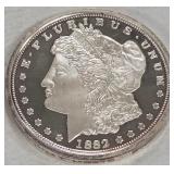 .999 1oz SILVER BULLION COIN (MORGAN COPY) (996 E)