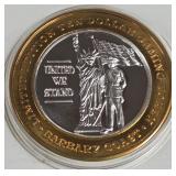 BARBARY COAST - $10 .999 SILVER TOKEN (551 A54)