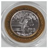 OSHEAS CASINO - $10 .999 SILVER TOKEN (551 B37)