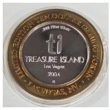 TREASURE ISLAND - $10 .999 SILVER TOKEN (551 B86)