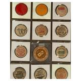 VINTAGE WOODEN NICKEL COLLECTION (471 K)
