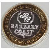 BARBARY COAST - $10 .999 SILVER TOKEN (551 A73)