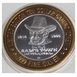 SAM'S TOWN - $10 .999 SILVER TOKEN (551 A44)