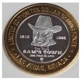 SAM'S TOWN - $10 .999 SILVER TOKEN (551 A45)