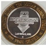 PALACE STATION - $10 .999 SILVER TOKEN (551 B84)