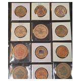 CASINO COMMEMORATIVE WOODEN TOKENS (469 A)