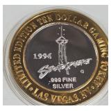 STRATOSPHERE - $10 .999 SILVER TOKEN (551 C11)