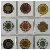 CASINO COMMEMORATIVE METAL CHIPS (491 C)