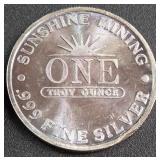 .999 FINE SILVER - ONE TROY OUNCE (890 W)