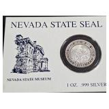 1oz .999 SILVER - NEVADA STATE SEAL (673 M)