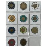 CASINO COMMEMORATIVE METAL CHIPS (491 B)