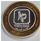 IMPERIAL PALACE  - $10 .999 SILVER TOKEN (551 A6)