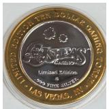 OSHEAS CASINO - $10 .999 SILVER TOKEN (551 B51)
