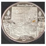2oz .999 FINE SILVER ROUND (844 F)