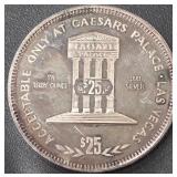 CAESARS PALACE .999 SILVER 1.5 TROY OUNCES (963 N)