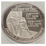 .999 FINE SILV ER ONE TROY OUNCE (991 G)