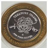 TREASURE ISLAND - $10 .999 SILVER TOKEN (551 B92)