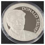 DONALD TRUMP - 1 OZ .999 FINE SILVER (957 M)