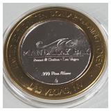 MANDALAY BAY - $10 .999 SILVER TOKEN (551 C97)