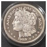 ONE TROY OUNCE .999 FINE SILVER COIN (813 I)