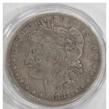 1881 'O' - MORGAN SILVER DOLLAR (999 A50)