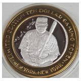 NEW YORK CASINO - $10 .999 SILVER TOKEN (551 C21)