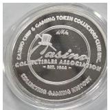 CASINO ONE TROY OUNCE .999 FINE SILVER (984 G)