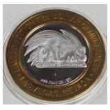PALMS CASINO - $10 .999 SILVER TOKEN (551 B9)