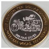 THE ORLEANS - $10 .999 SILVER TOKEN (551 B20)