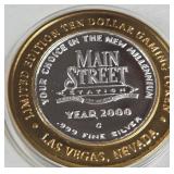 MAIN STREET - $10 .999 SILVER TOKEN (551 C83)