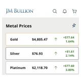 GOLD & SILVER PRICES AS IN 4/9/26 @9:30am