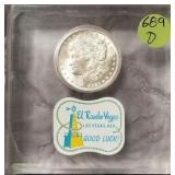 1921 MORGAN SILVER DOLLAR (689 D)