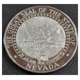 1oz SILVER - THE GREAT STATE OF NEVADA (882 AY )