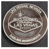 WELCOME TO LAS V EGAS 1oz SILVER COIN (888 K)