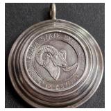 SKEET SHOOTERS 66GRAMS .999 SILVER PENDANT (787)